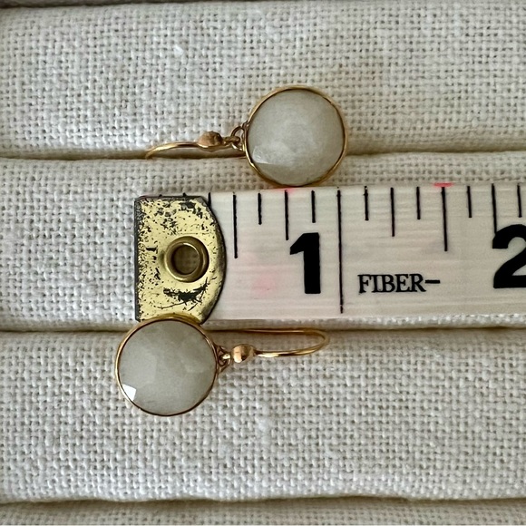 Stella & Dot Isla White Quartz Drop Earrings - Picture 4 of 6